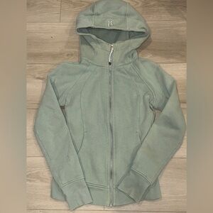 Lululemon Scuba Full-Zip Hoodie - Size 4 - Mint Green
